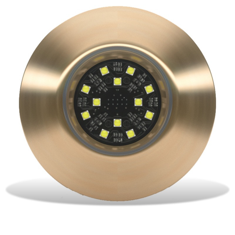 Lumishore ORA TIX404 Thru-Hull Mount Underwater White LED Bronze Housing 12/24vDC