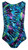 Girls Gymnastic Leotard in a Fun Tye Dye Print.  Soft Spandex.