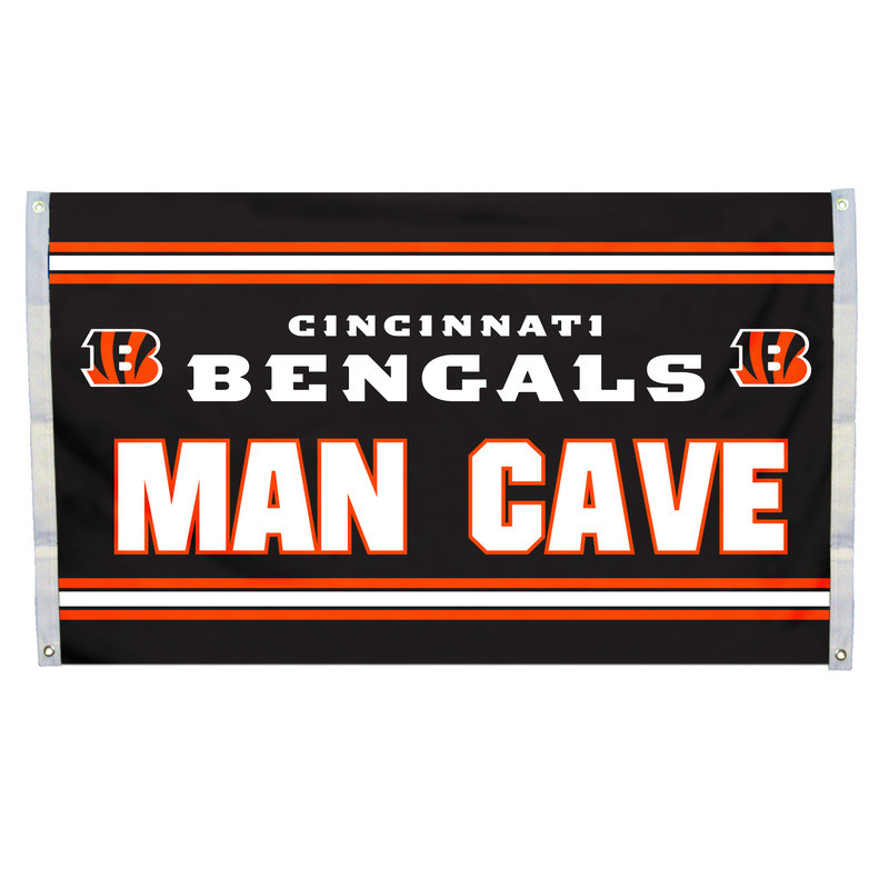 Cincinnati Bengals Man Cave Flag 3x5 Uncommon USA