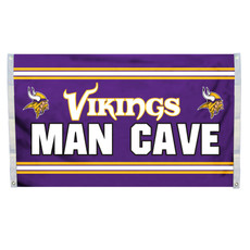 Minnesota Vikings Man Cave Flag 3x5