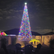 Flagpole Christmas Tree Kit - Multicolor