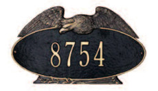 Eagle Oval Address Plaque