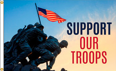 Iwo Jima Support Our Troops Flag 3x5