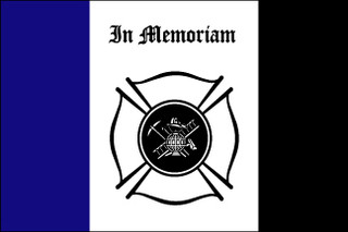 Fireman Mourning Flag