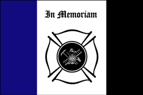 Fireman Mourning Flag