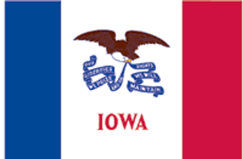 Iowa State Flag 3x5 Poly-Max