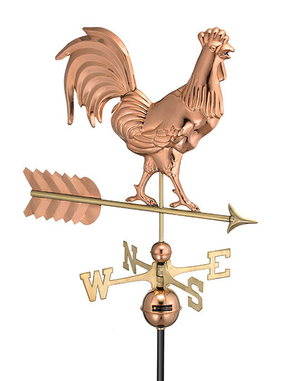 Smithsonian Rooster Copper Weathervane