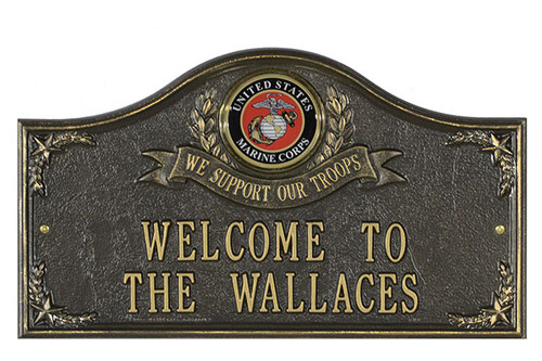 Marine Corps House Plaque