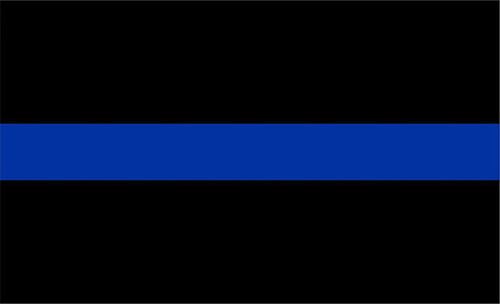 Thin Blue Line Police Flag 3x5