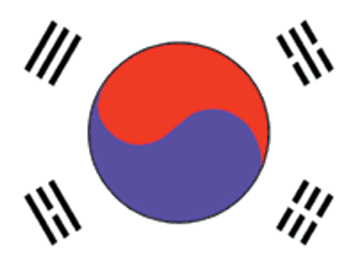 South Korea Flag 3x5