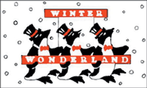 Winterland Penguins Flag 3x5 - Cyber Special Limited Stock