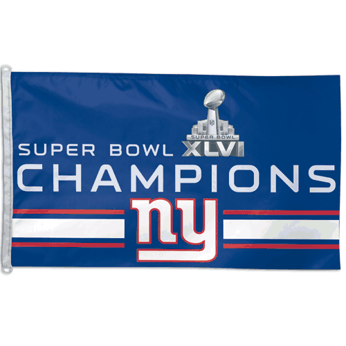 2012 Super Bowl Champions New York Giants Flag 3x5