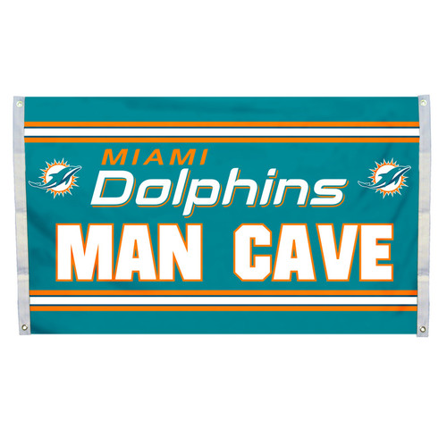 Miami Dolphins Man Cave Flag 3x5
