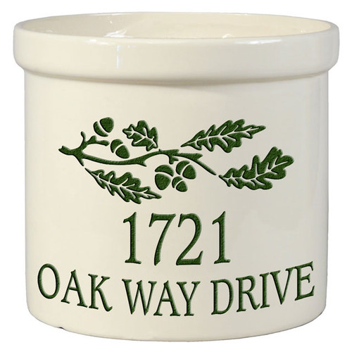 Oak Branch Address 2 Gallon Crock