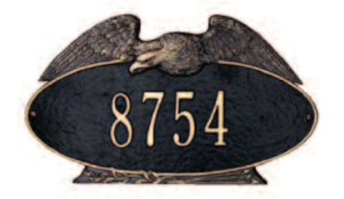 Eagle Oval Address Plaque