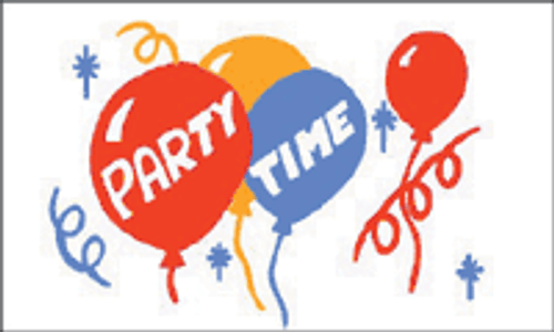 Party Time Flag 3x5