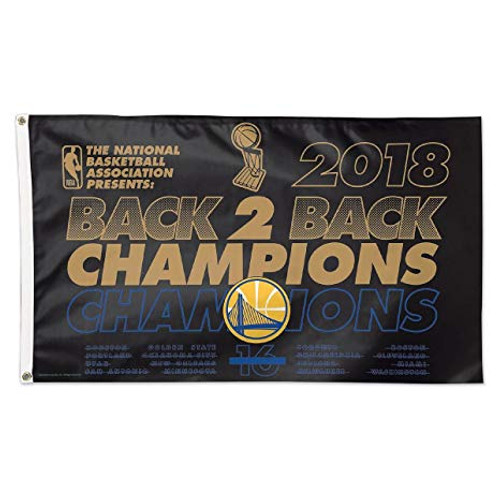 Golden State Warriors 2018 NBA Championship Flag 3x5