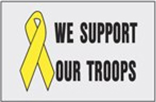 Support Our Troops Ribbon Flag