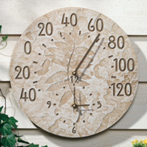 Fossil Sumac Thermometer Clock