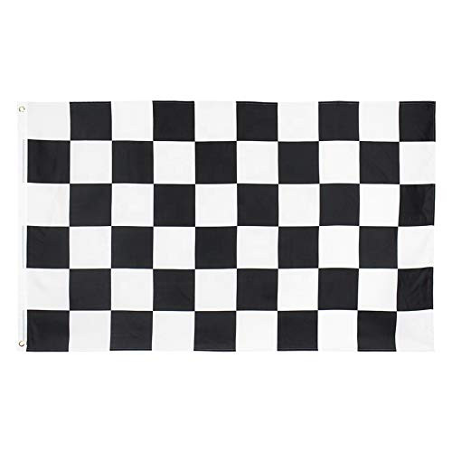Black and white checker Flag