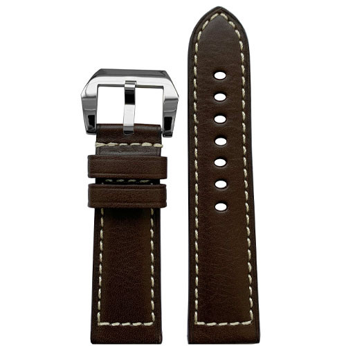 24mm (XL) Mocha RIOS1931 Firenze | Russian Leather Watch Strap for Panerai