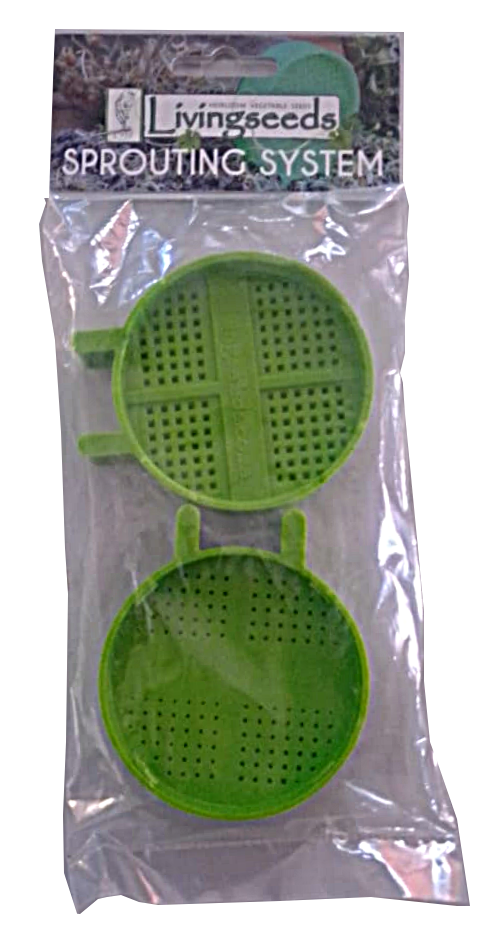 Sprout Lids - Twin Pack, sprouting seeds, healthy sprouts, livingseeds