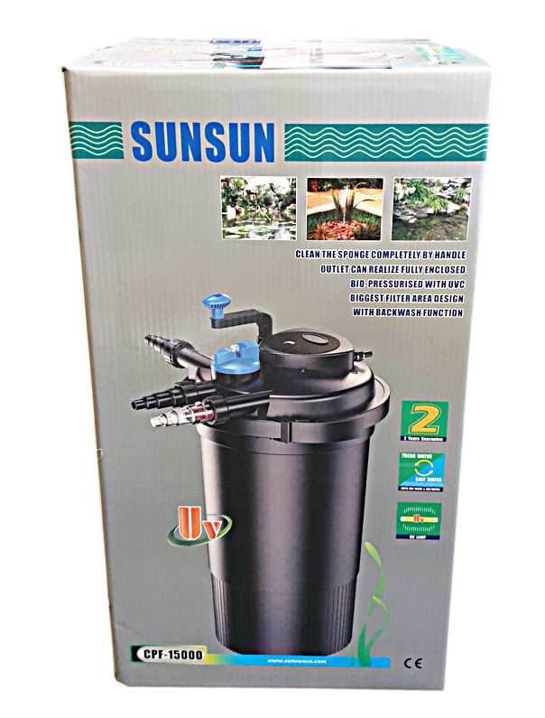 Grech CPF-15000 Pressurized Pond Biofilter with 18W UV light