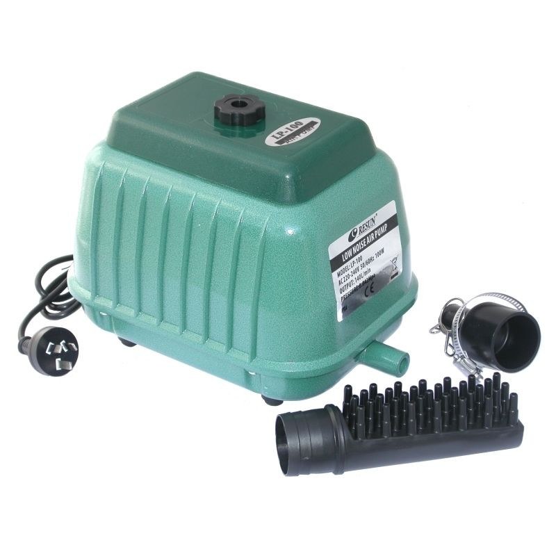 LP100 100W Low Noise Air Pump / Compressor, Aquaponics, Hydroponics