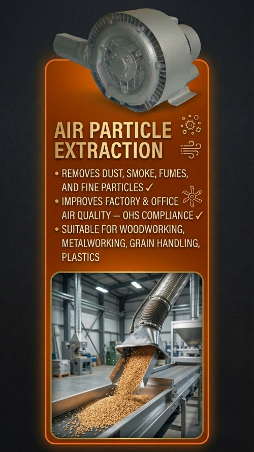 Industrial factory dust extraction system