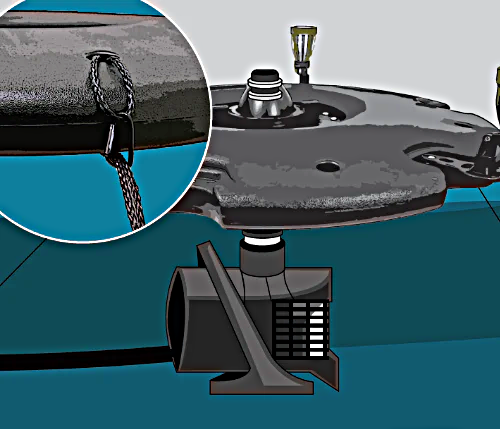 floating fountain anchoring