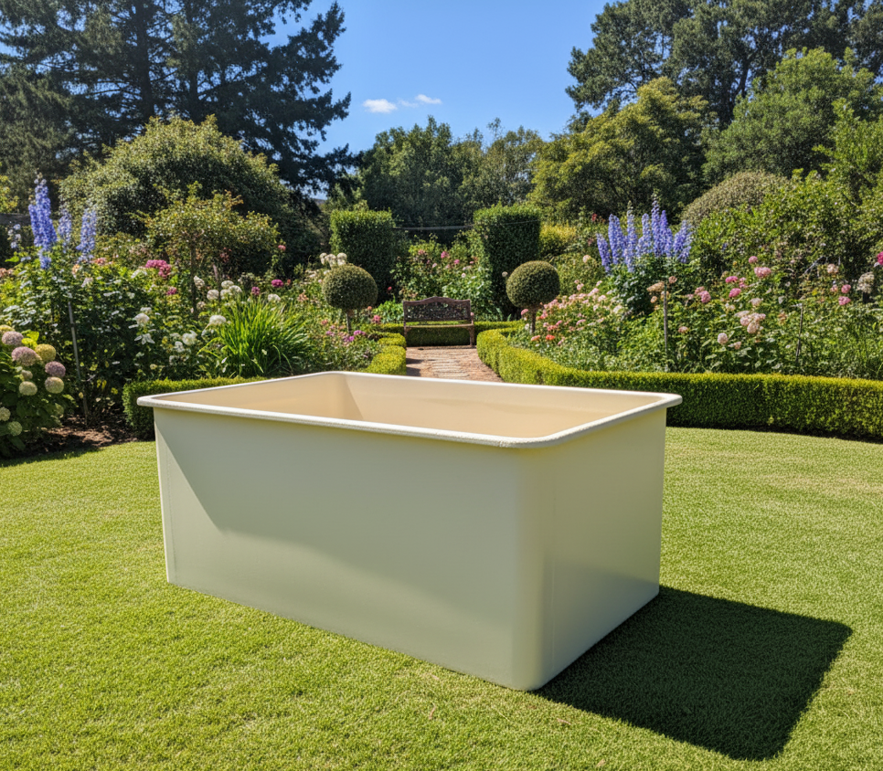 2000 litre Fibreglass fish tank , koi holding tank 