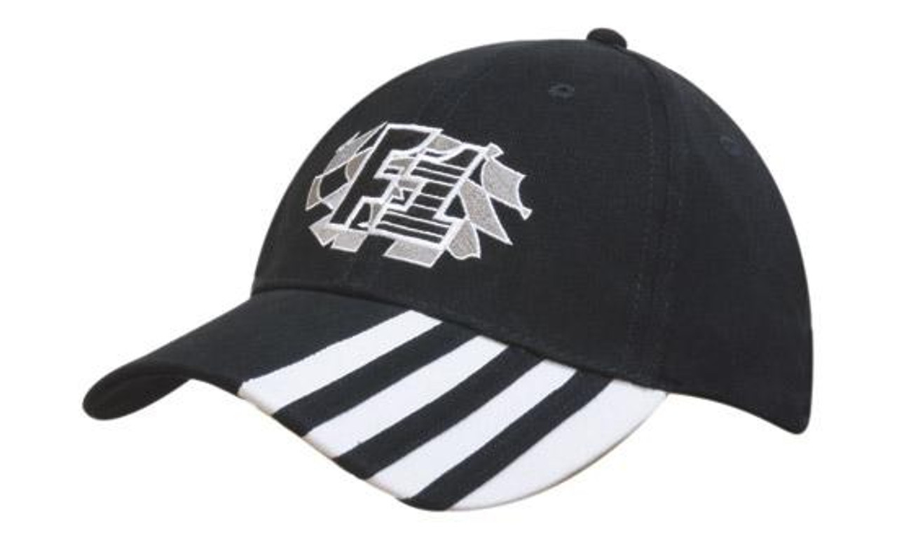 Brushed Heavy Cotton with Laminated Peak Inserts