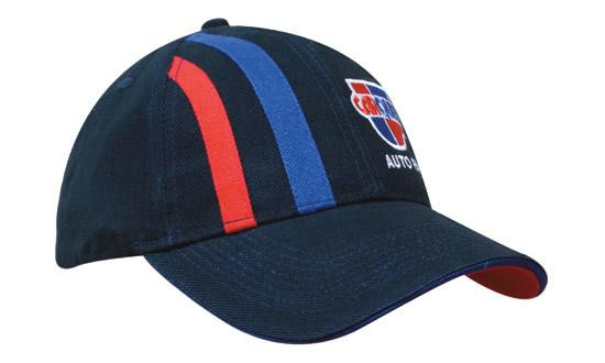 Brushed Heavy Cotton with Thin Trim over Crown