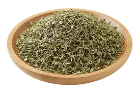Dried certified organic thyme leaf tea.