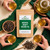 Oriental Beauty Oolong Tea in The Tea Hut branded kraft pouch, with dark twisted Chinese oolong leaves and cups of golden tea with smooth citrus, spice and marmalade notes.