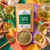 Bulk Organic Alfalfa Leaf Tea in The Tea Hut certified organic pouch, with nutrient-rich chopped alfalfa leaves and stems producing a mild green, earthy herbal tea.