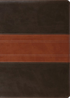 ESV Study Bible, Large Print TruTone Forest/Tan, Trail Design