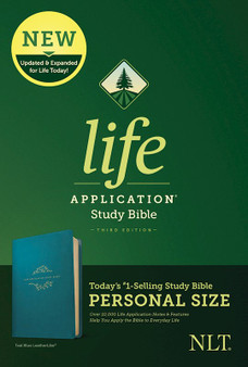 NLT Life Application Study Bible, Personal Size (Leatherlike, Teal Blue)