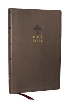 KJV Holy Bible, Value Ultra Thinline, Charcoal Leathersoft, Red Letter, Comfort Print