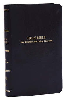 Kjv, Pocket New Testament with Psalms and Proverbs, Leatherflex, Black, Red Letter, Comfort Print