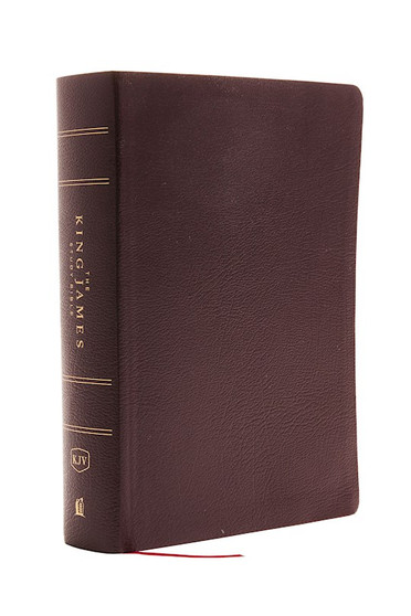 The King James Study Bible, Bonded Leather, Burgundy, Large Print