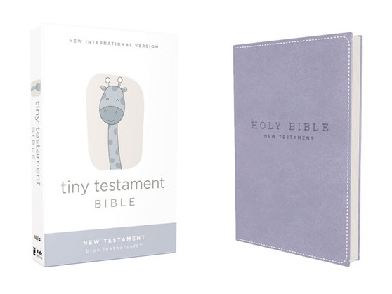 NIV Tiny New Testament - Blue Leather-Look