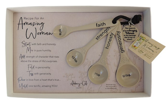 Recipe for An Amazing Woman - Measuring Spoons Gift(Set Of 4)