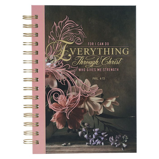 Journal - Everything Through Christ Spiral Journal