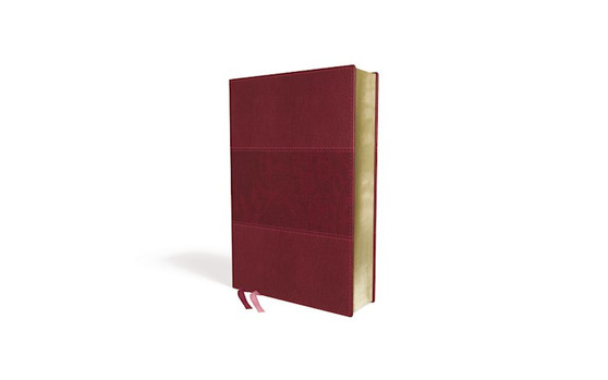 NIV Study Bible/Large Print - Burgundy Leathersoft