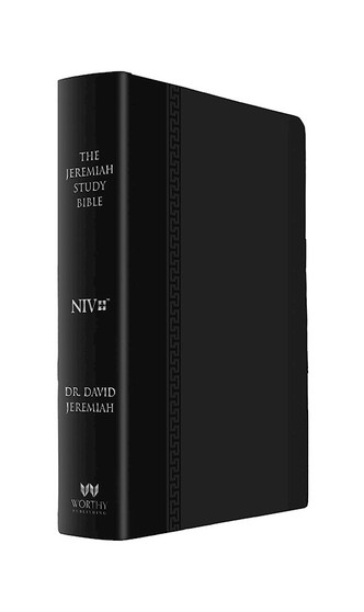 The Jeremiah Study Bible, NIV: (Black W/ Burnished Edges) Leatherluxe