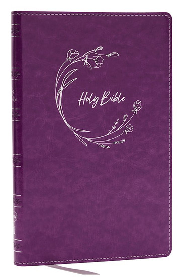 NKJV Ultra Thinline Bible, Purple Leathersoft, Red Letter, Comfort Print