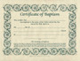 Certificate  Of Baptism