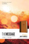 The Message Deluxe Gift Bible-Brown/Saddle Tan
