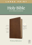 NLT Large Print Thinline Reference Bible (Leatherlike, Rustic Brown)